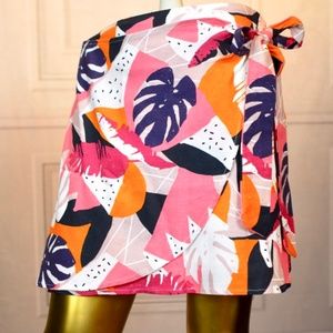 LAST CHANCE Tropical Tie Skirt